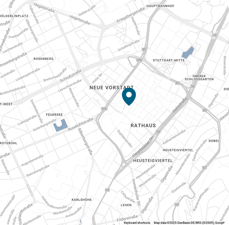 Von unserer Kanzlei in Stuttgart aus betreuen wir unsere Mandanten in ganz Deutschland.