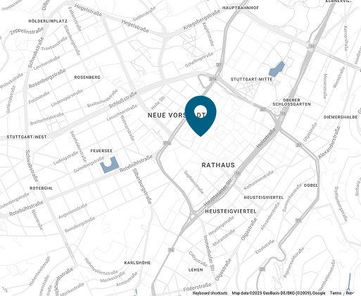Von unserer Kanzlei in Stuttgart aus betreuen wir unsere Mandanten in ganz Deutschland.